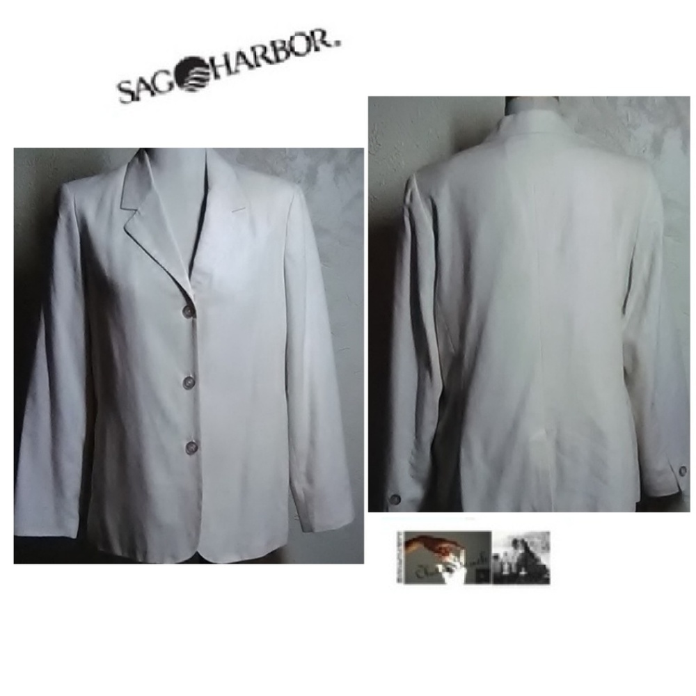 Sag Harbor New Cream Blazer Size 14